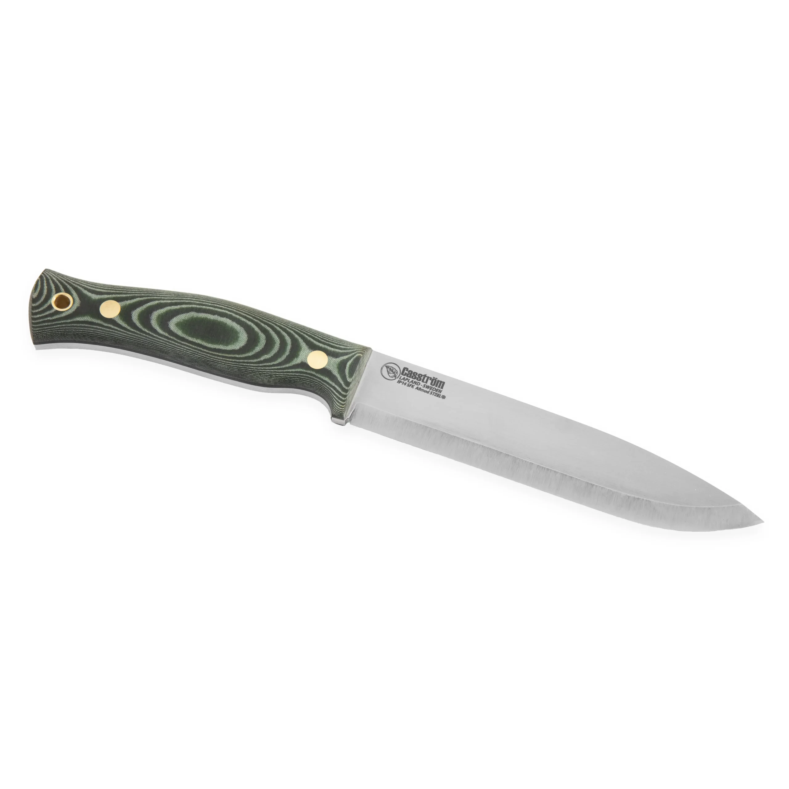 Casström No. 14 SFK Green Micarta